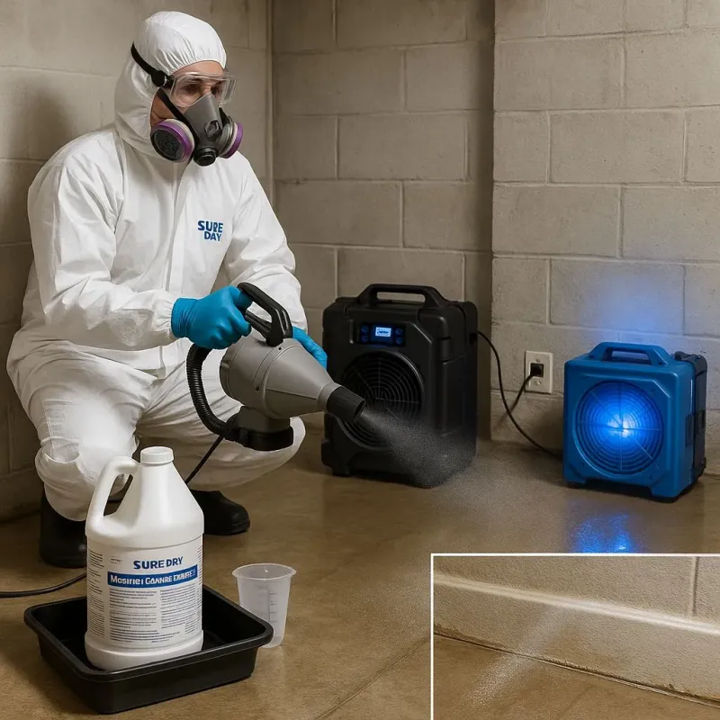 Sanitization and Odor Removal process in Hacienda Heights, CA